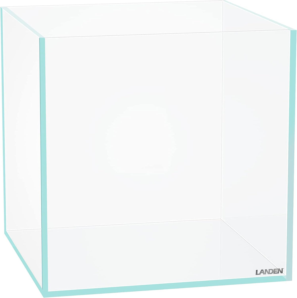 Aquarium Cube 3.7 Gallon Ultra Clear Glass Rimless Fish Tank 25C