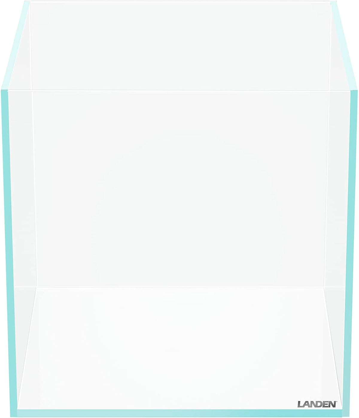 Aquarium Cube 3.7 Gallon Ultra Clear Glass Rimless Fish Tank 25C