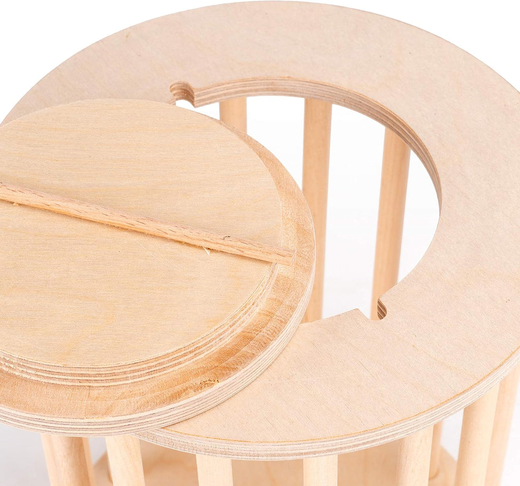 Rabbit Hay Feeder Wooden Food Feeding Rack Easy to Fill
