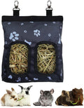 Hanging hay feeder bag, Black Paws