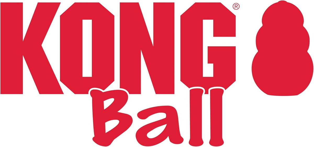 Ball with Hole, Natural Rubber Fetch Toy, Red, for Large/Medium Dogs