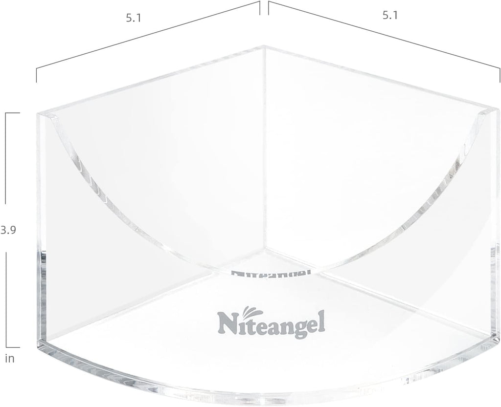 Small Animal Sand-Bath Box - Acrylic Critter'S Sand Bath Shower Room & Digging Sand Container for Hamsters Mice Lemming Gerbils or Other Small Pets (Fan-Shaped, Transparent)