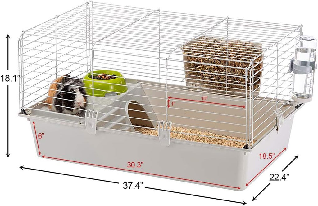 Cavie Guinea Pig Cage & Rabbit Cage | Pet Cage Includes All Accessories to Get You Started & a 1-Year Warranty